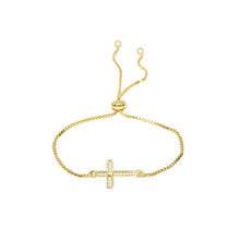 Cargar imagen en el visor de la galería, Pulsera ajustable cruz de amor
