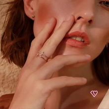 Cargar imagen en el visor de la galería, Anillo de dos cruces (Ajustable)
